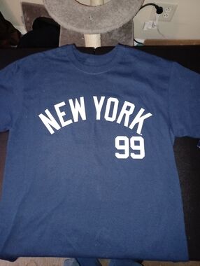 New York Yankees Aaron Judge Shirt Adult Size Medium Navyblue New With Tags
